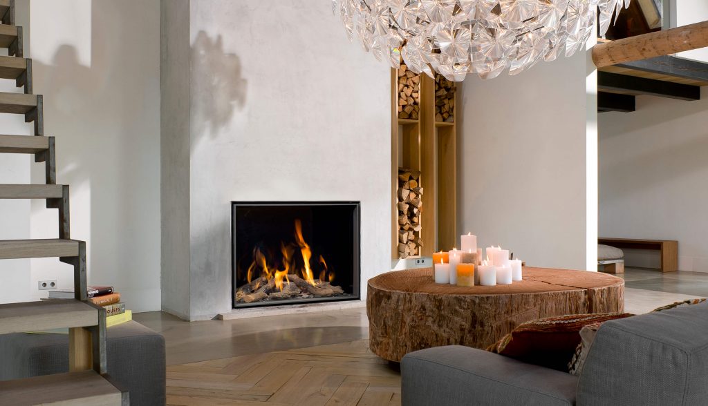 Open haard ideeen voor een warme sfeer interieur ideeen Houtkachel houtopslag woonkamer