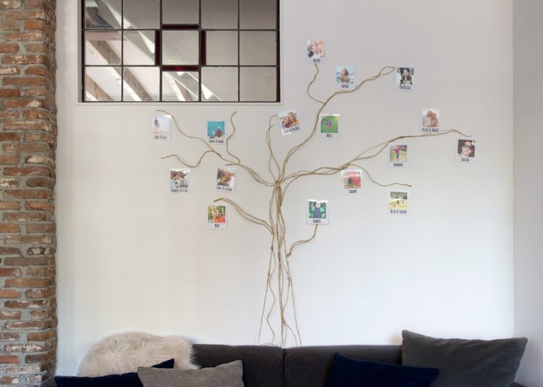 doe-het-zelf: Stamboom muurdecoratie met familiefoto's